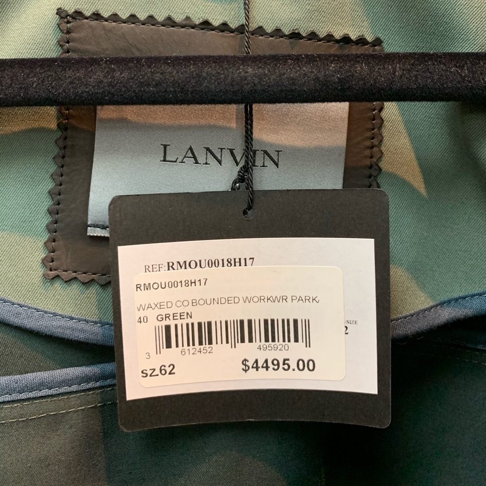 Lanvin Waxed Cobounded Workwar Parka - Picture 4 of 4